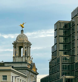 Low angle view of building against sky