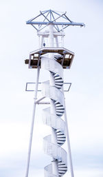 Zip ride tower against sky at brighton beach