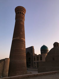 Low angle view of historical building against clear sky