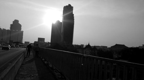 Panoramic view of city buildings against sky