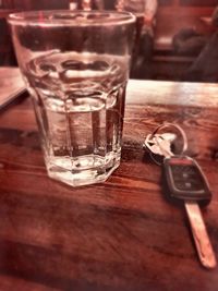 Close-up of drink on table