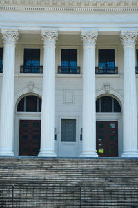 Facade of historic building