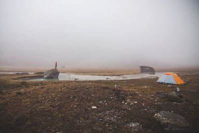 Scenic view of landscape against sky