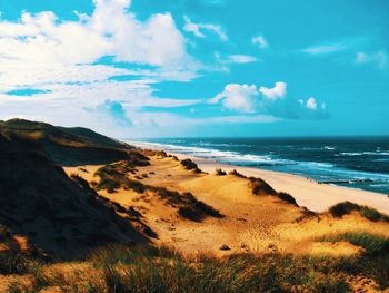 Scenic view of sea against sky