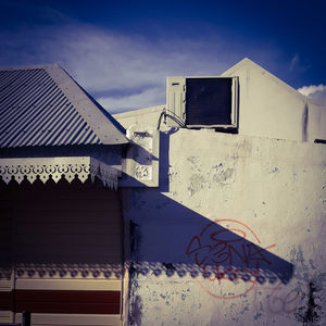 Low angle view of building against sky