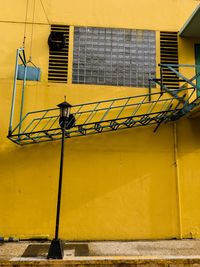 Low angle view of yellow building