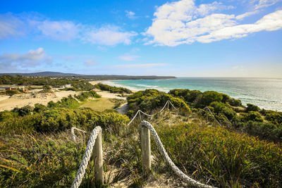 Panoramic shot of sea against sky
