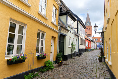 Street amidst buildings in city