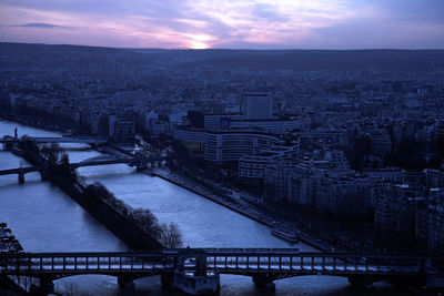 Aerial view of city