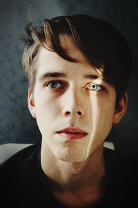 Close-up portrait of young man