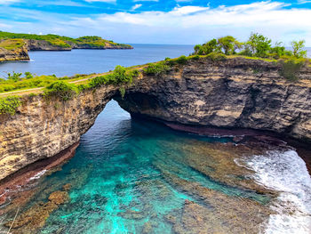 Scenic view of sea against sky