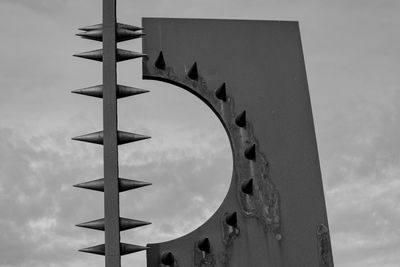 Metal artwork on the promenade in blackpool 