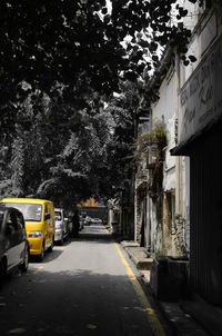 Cars on road