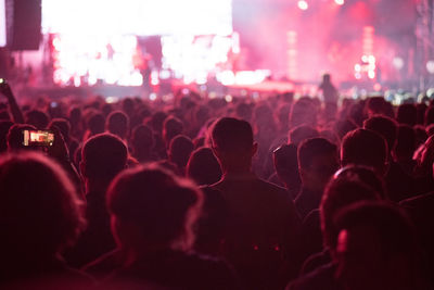 Crowd at music concert