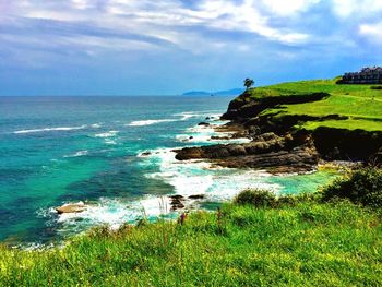 Scenic view of sea against sky