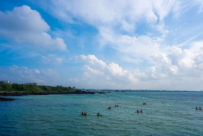 Scenic view of sea against sky