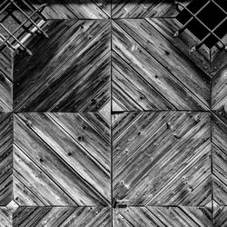 Full frame shot of closed wooden ceiling