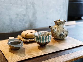Close-up of tea on table