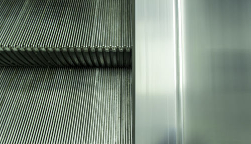 Full frame shot of escalator