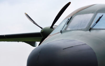 Low angle view of airplane