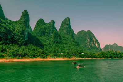 Picturesque guilin karst landscape in china