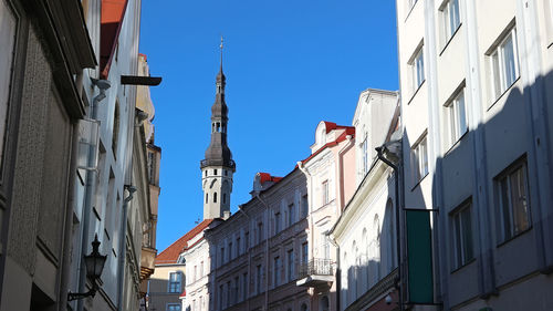 Low angle view of buildings against sky