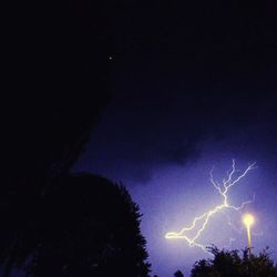 Low angle view of trees against sky