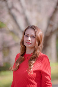 Portrait of a beautiful young woman