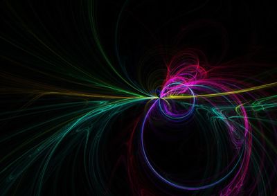 Light painting at night