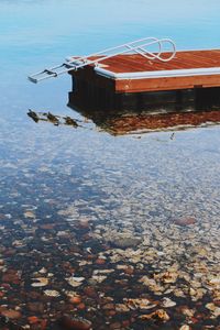 Reflection of building in water