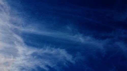 Low angle view of vapor trail in sky