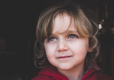 Close-up of girl looking away