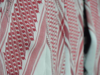 Full frame shot of white fabric