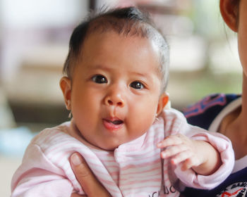 Portrait of cute baby girl