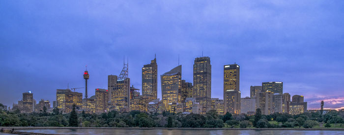 View of skyscrapers against sky