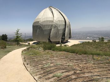 Scenic view of landscape against clear sky