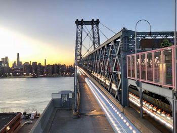 View of suspension bridge