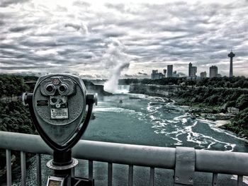 View of cloudy sky over city