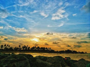 Panoramic view of landscape against sky