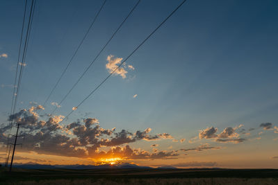 Scenic view of sunset