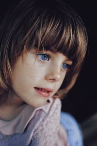 Close-up portrait of cute boy