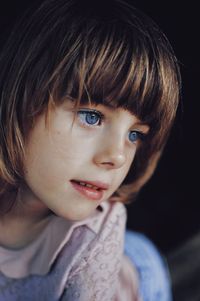 Close-up portrait of cute girl 