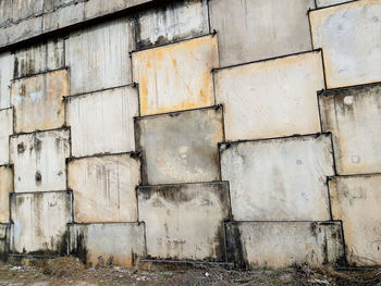 Full frame shot of weathered wall