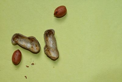 High angle view of fruits on table