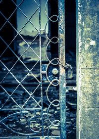 Close-up of chainlink fence