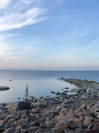 Scenic view of sea against sky