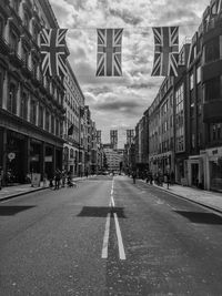 City street against sky