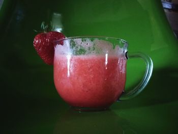 Close-up of cocktail in glass