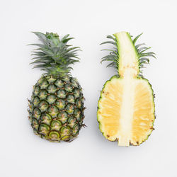 Close-up of fruits against white background