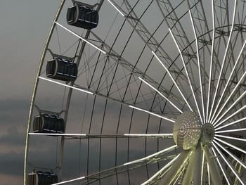Low angle view of modern building against sky